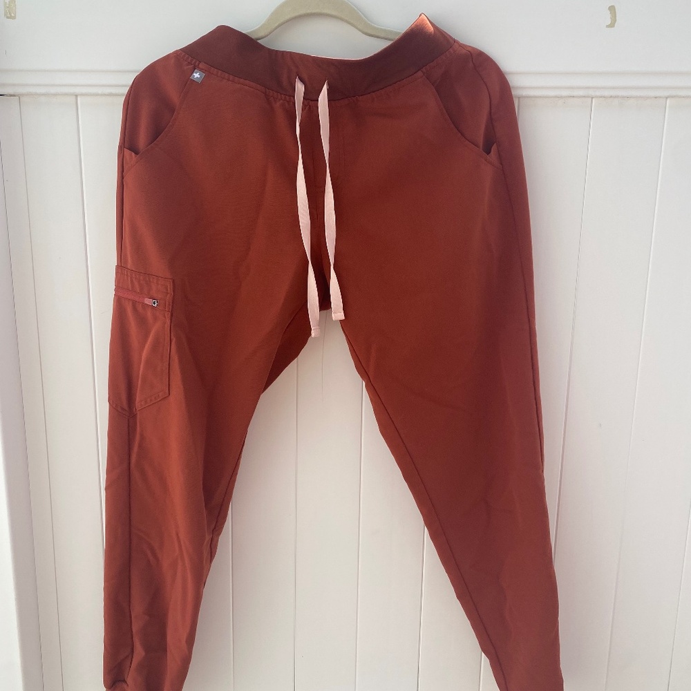 Orange figs size medium M limited edition burnt orange pants joggers
